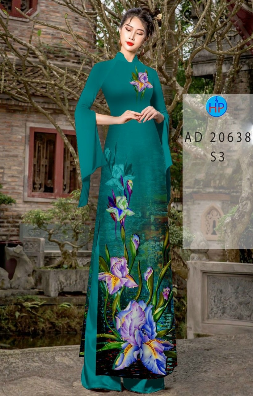 Vải áo dài hoa lan AD 20638 - Ảnh 6