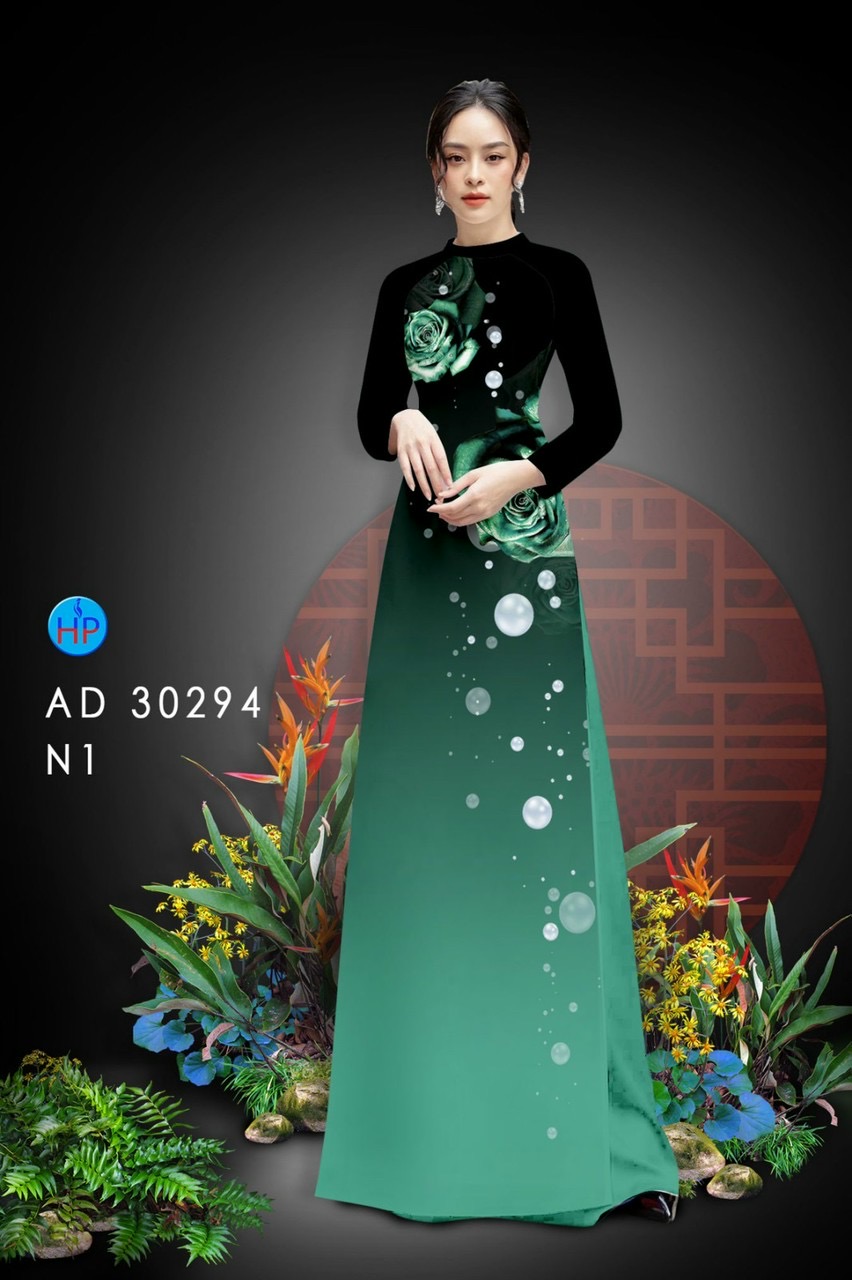 Vải áo dài hoa hồng AD 30294 - Ảnh 12