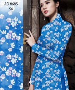 Vải áo dài hoa nhí AD 8685