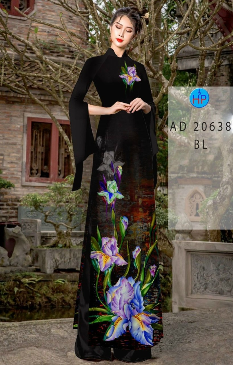 Vải áo dài hoa lan AD 20638 - Ảnh 15