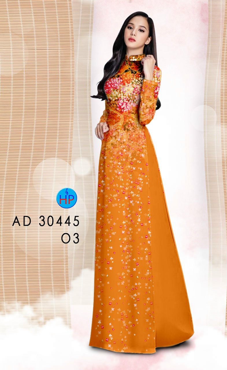 Vải áo dài hoa bồ công anh AD 30445 - Ảnh 16