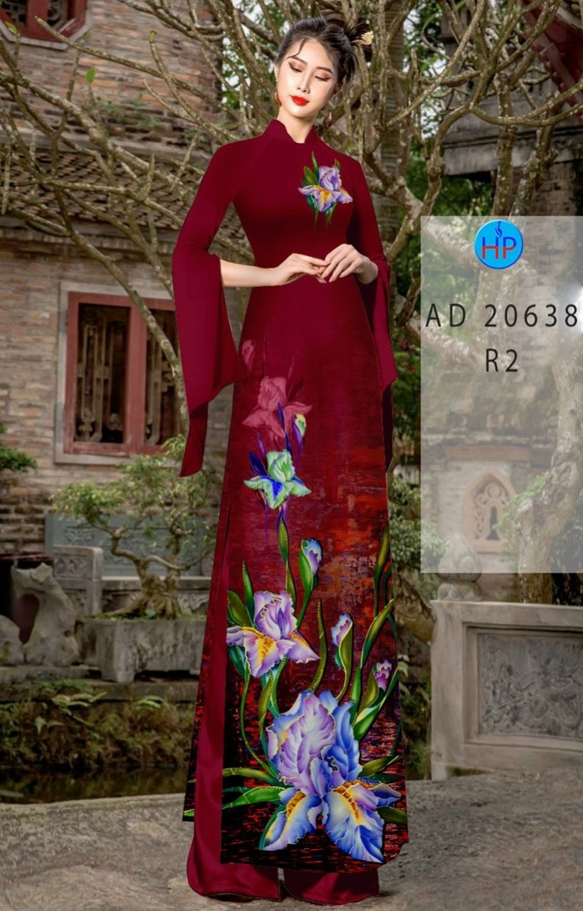 Vải áo dài hoa lan AD 20638 - Ảnh 3