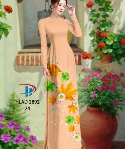 Alternative view of Vải áo dài hoa cúc HLad-2892