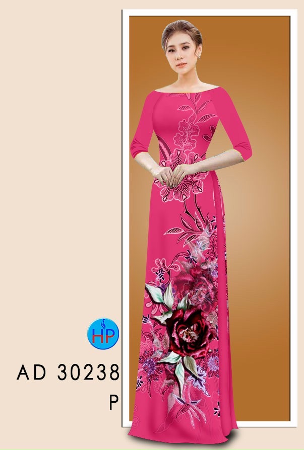 Vải áo dài hoa hồng AD 30238 - Ảnh 8