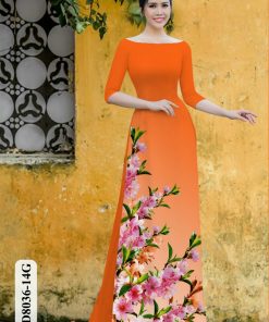 Vải áo dài hoa 3d hd8036
