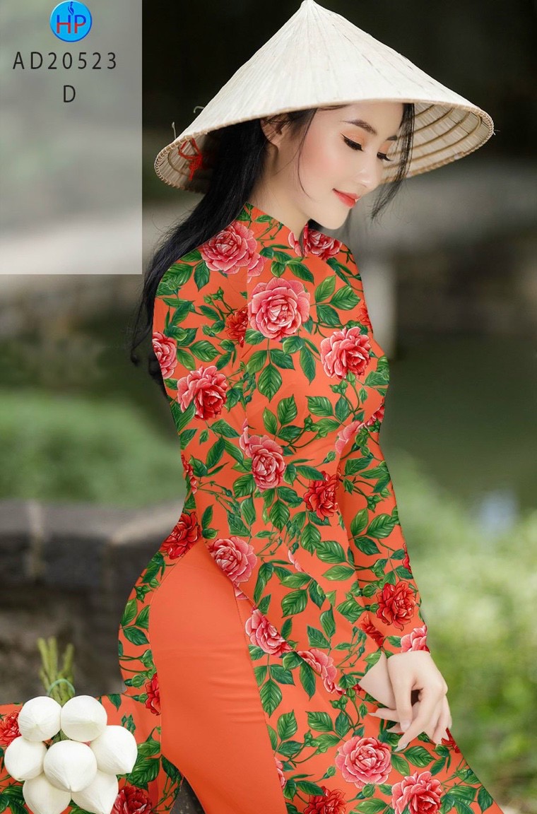 Vải áo dài hoa hồng AD 20523 - Ảnh 18