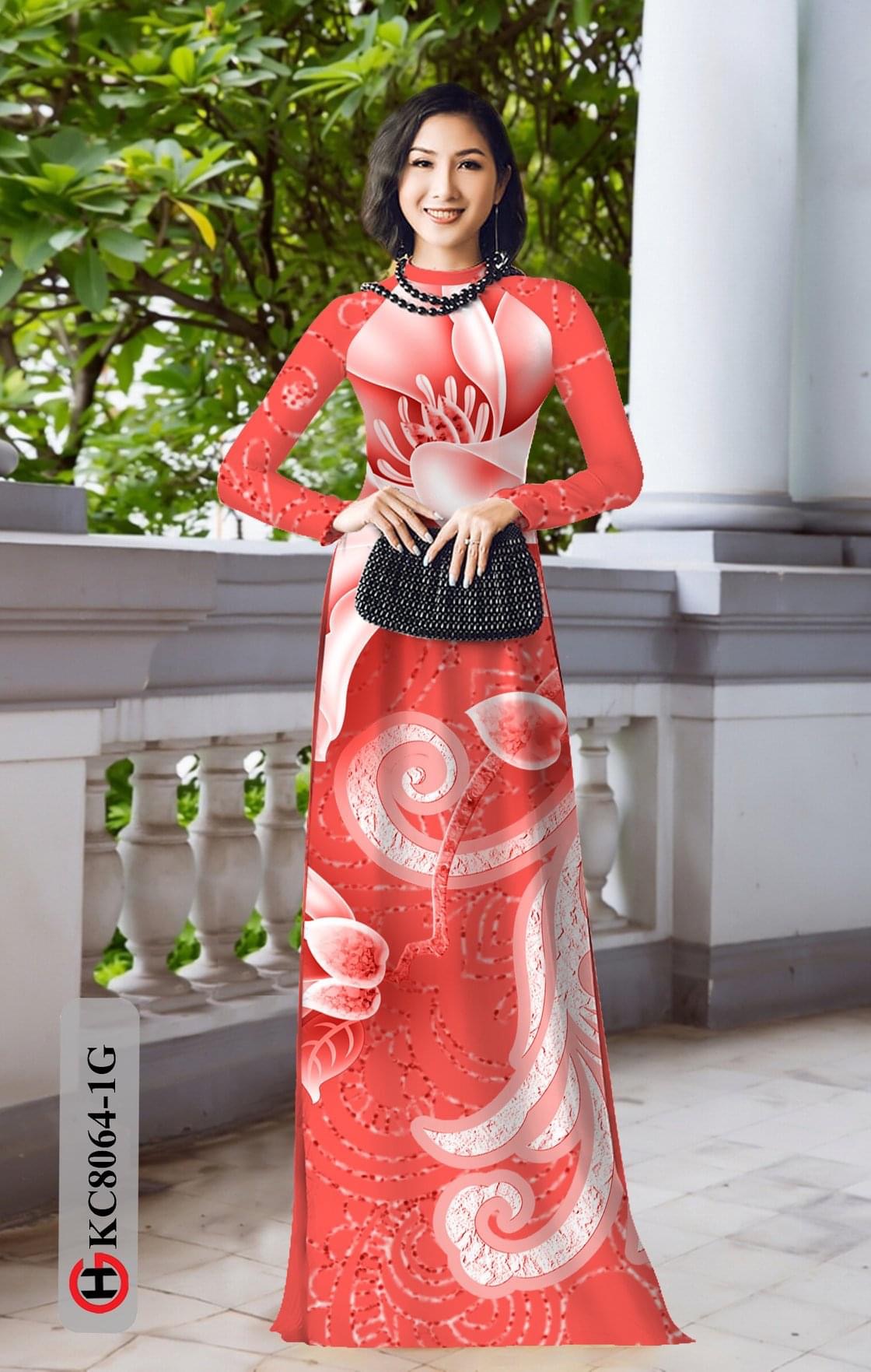 Vải áo dài hoa văn Kc8064 - Ảnh 17