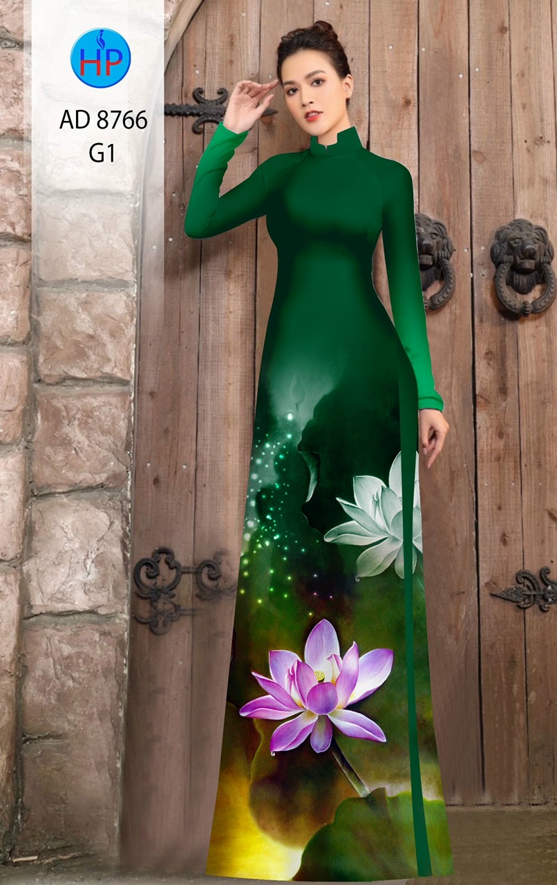Vải áo dài hoa sen AD 8766 - Ảnh 15