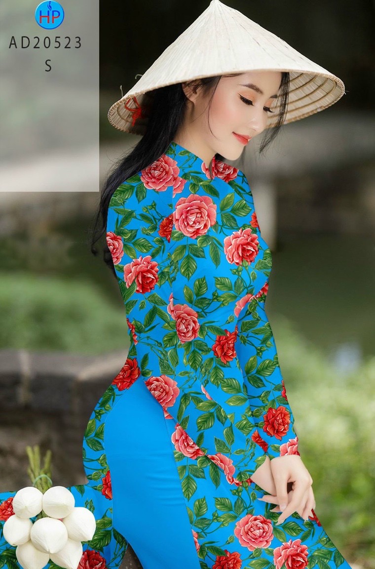 Vải áo dài hoa hồng AD 20523 - Ảnh 8