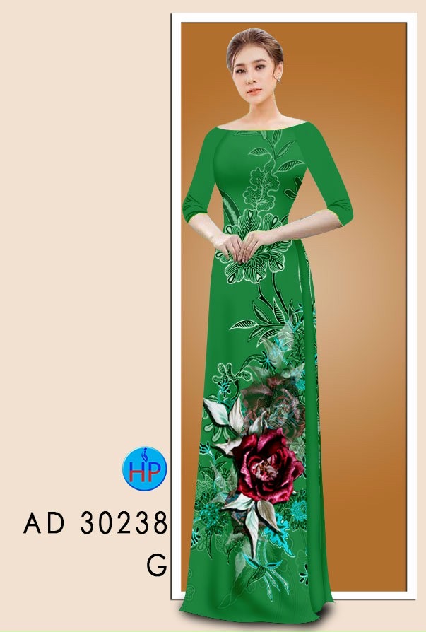 Vải áo dài hoa hồng AD 30238 - Ảnh 9