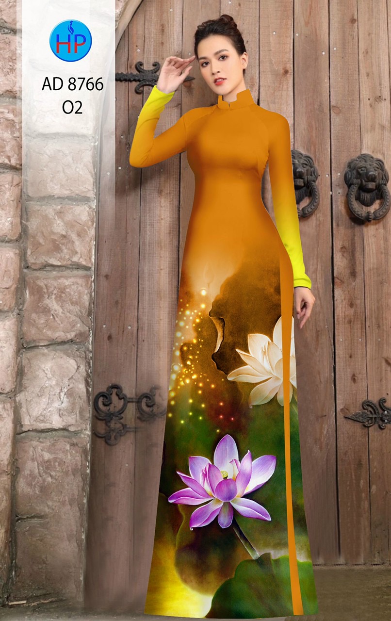 Vải áo dài hoa sen AD 8766 - Ảnh 8