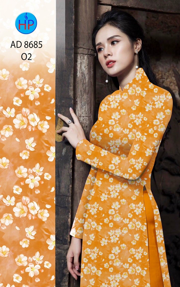 Vải áo dài hoa nhí AD 8685 - Ảnh 13