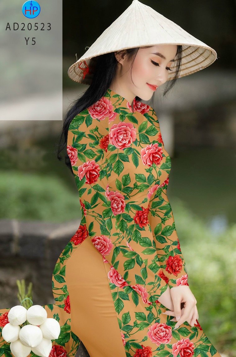 Vải áo dài hoa hồng AD 20523 - Ảnh 16