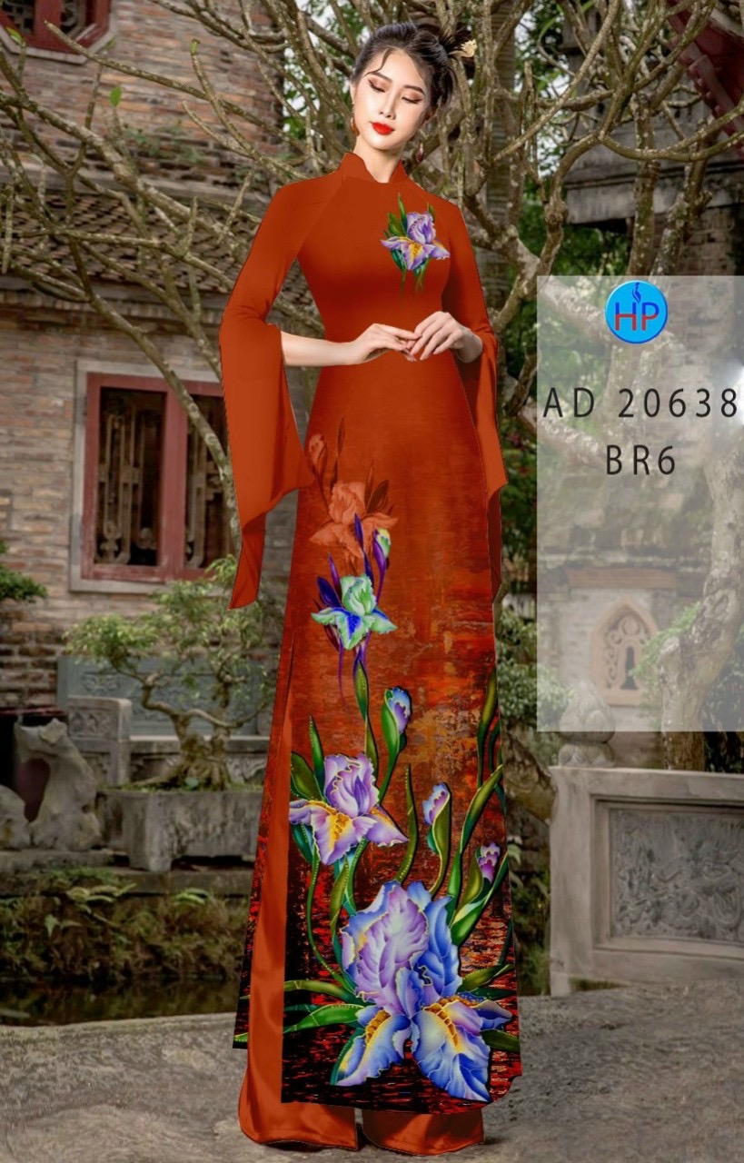 Vải áo dài hoa lan AD 20638 - Ảnh 14