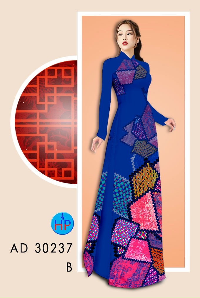 Vải áo dài lập thể AD 30237