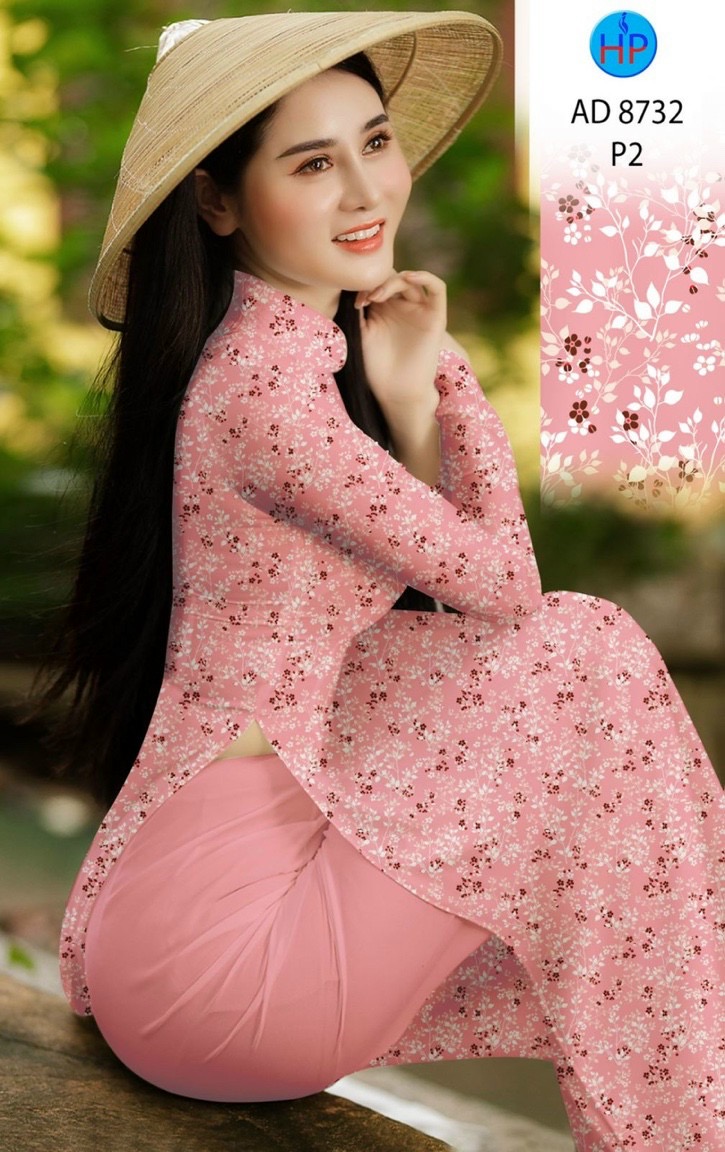 Vải áo dài hoa nhí AD 8732 - Ảnh 11