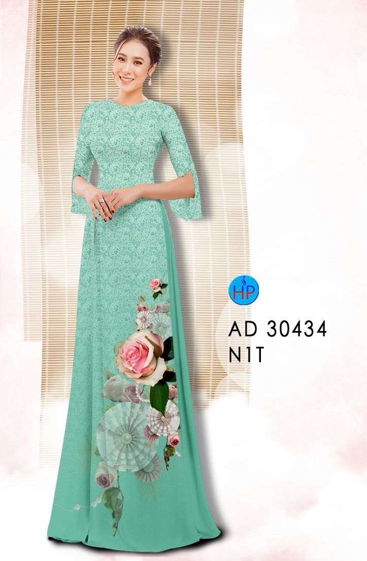 Vải áo dài hoa hồng AD 30434 - Ảnh 19