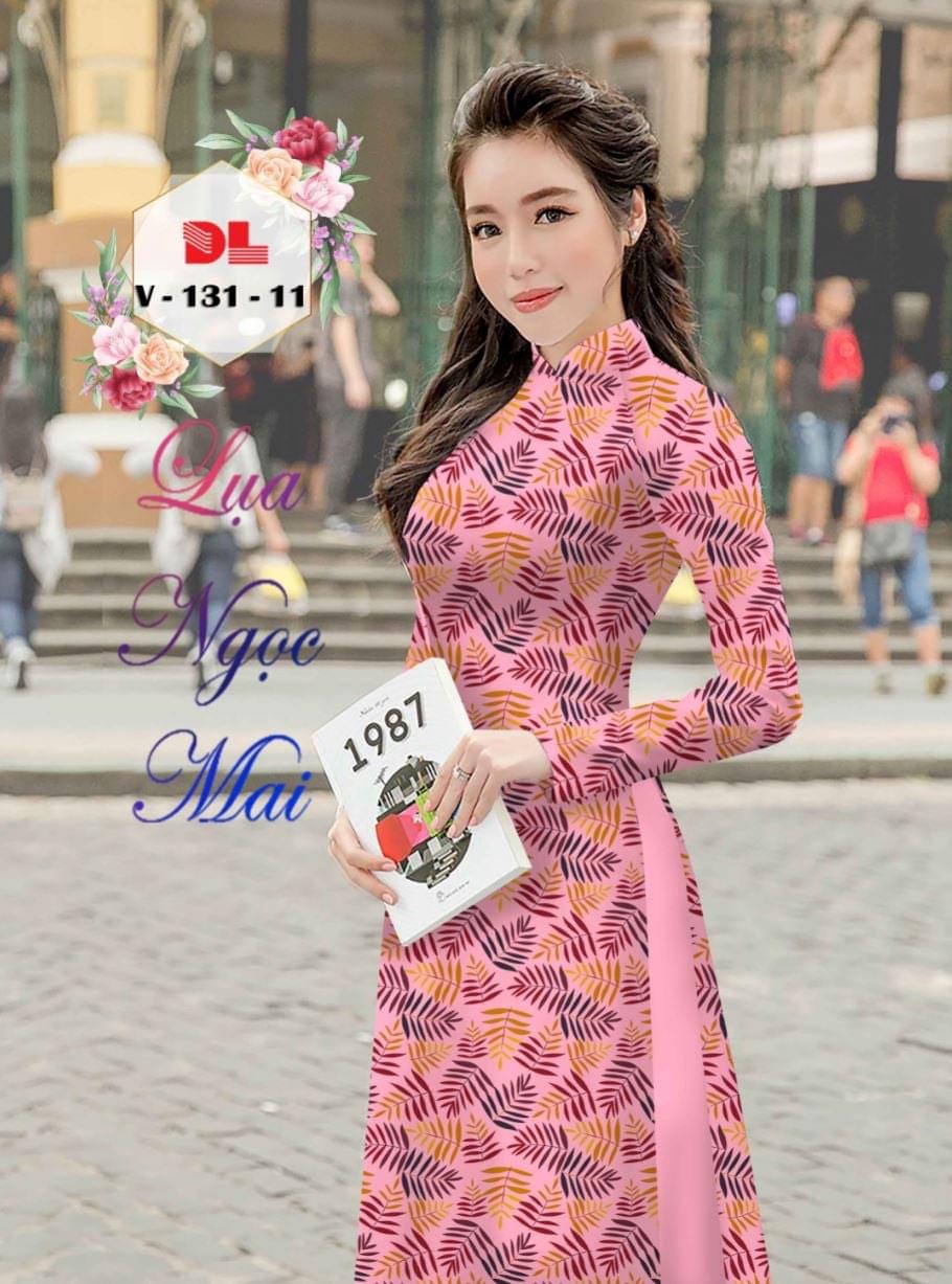Vải áo dài chiếc lá DLv-131 - Ảnh 12
