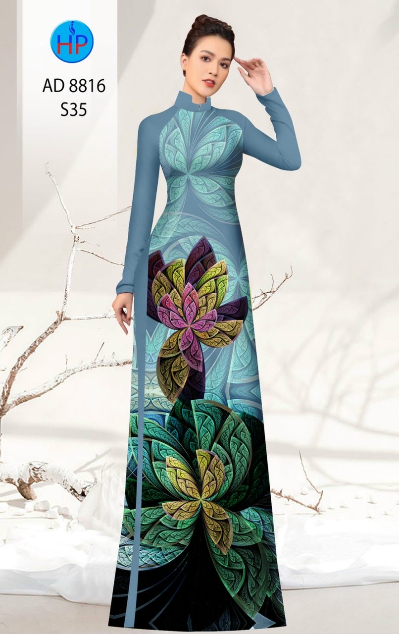 Vải áo dài hoa ảo AD 8816 - Ảnh 19