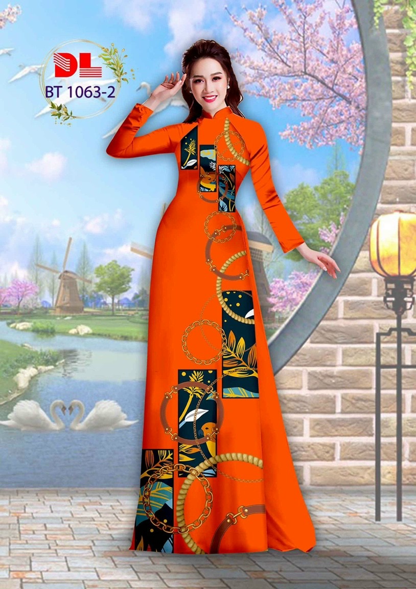 Vải áo dài hoa văn dlbt-1063 - Ảnh 12