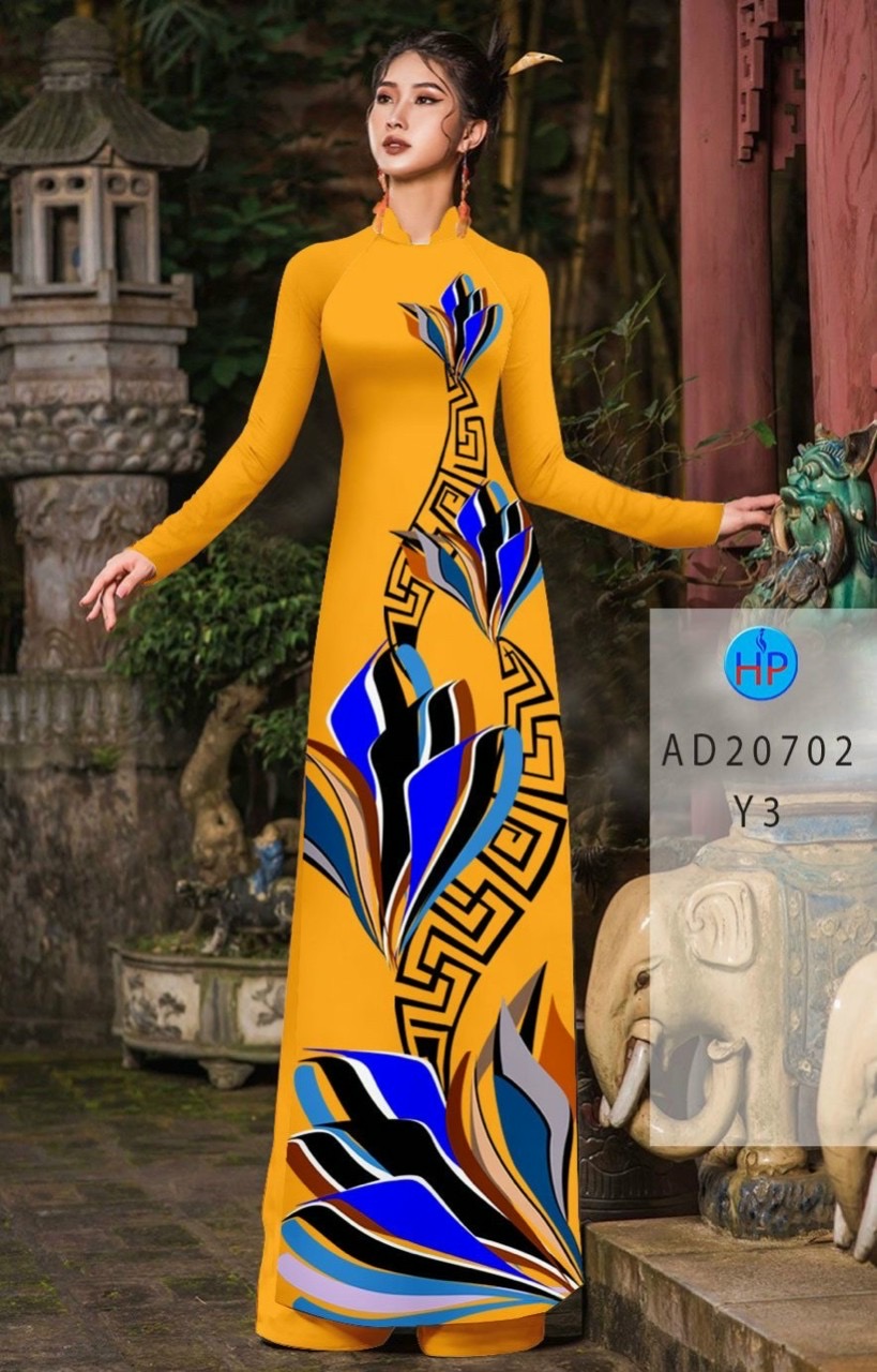Vải áo dài hoa văn Ad 20702 - Ảnh 9