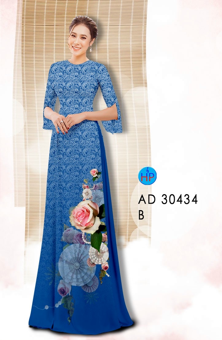 Vải áo dài hoa hồng AD 30434 - Ảnh 18