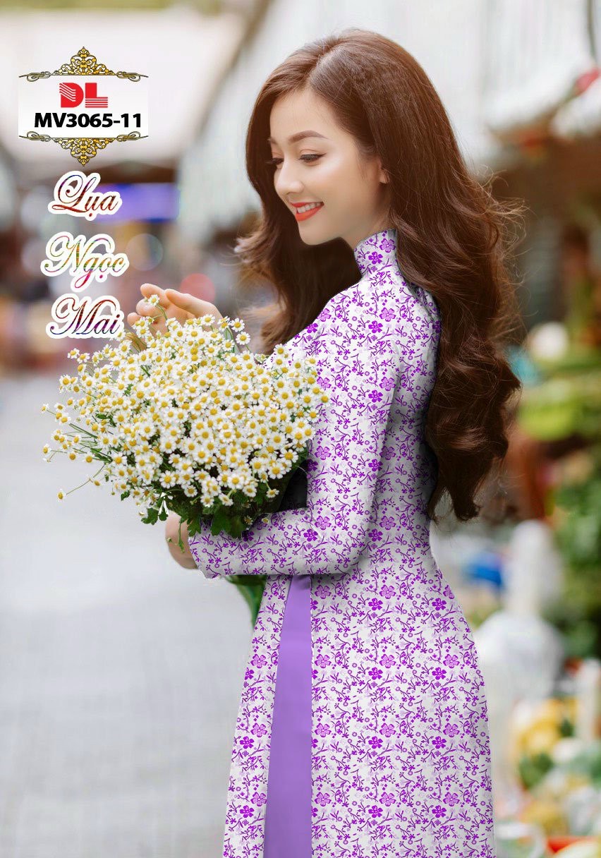 Vải áo dài hoa nhí DLmv-3065 - Ảnh 13