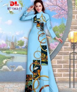 Vải áo dài hoa văn dlbt-1063