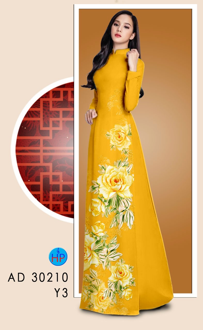 Vải áo dài hoa 3d AD 30210 - Ảnh 19