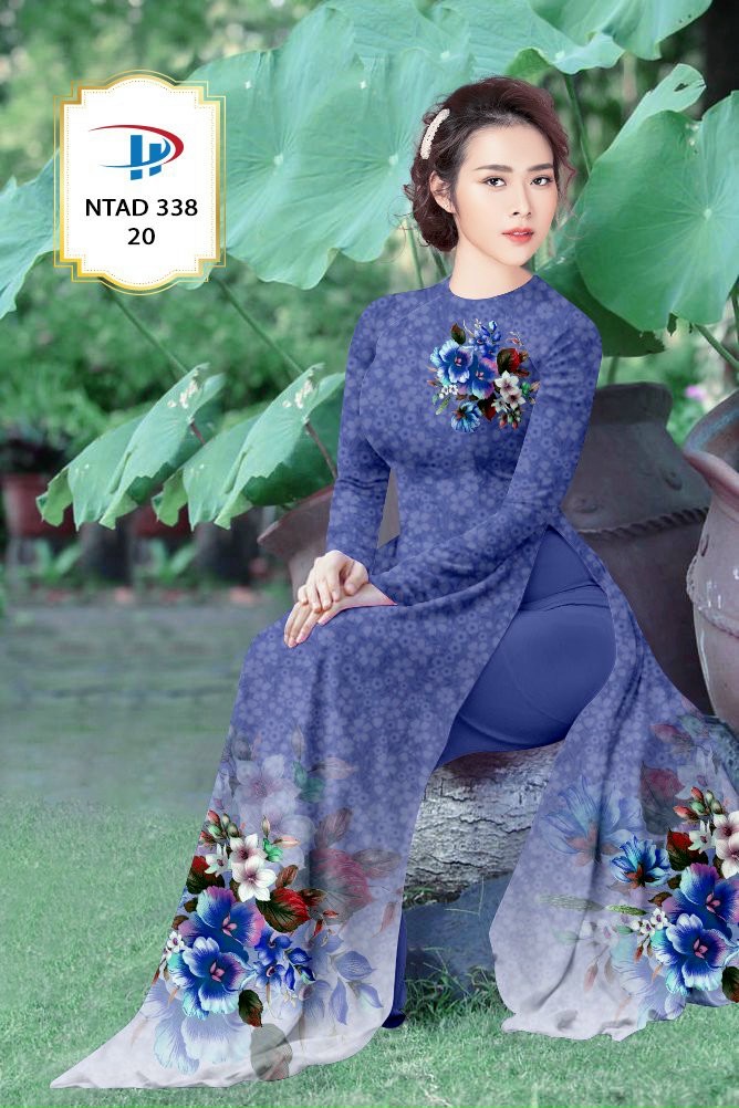 Vải áo dài hoa trên dưới ntad-338 - Ảnh 11