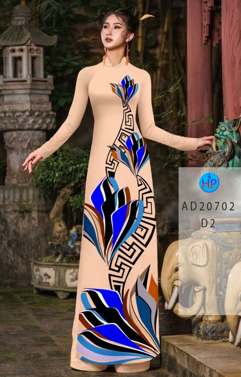 Vải áo dài hoa văn Ad 20702 - Ảnh 5