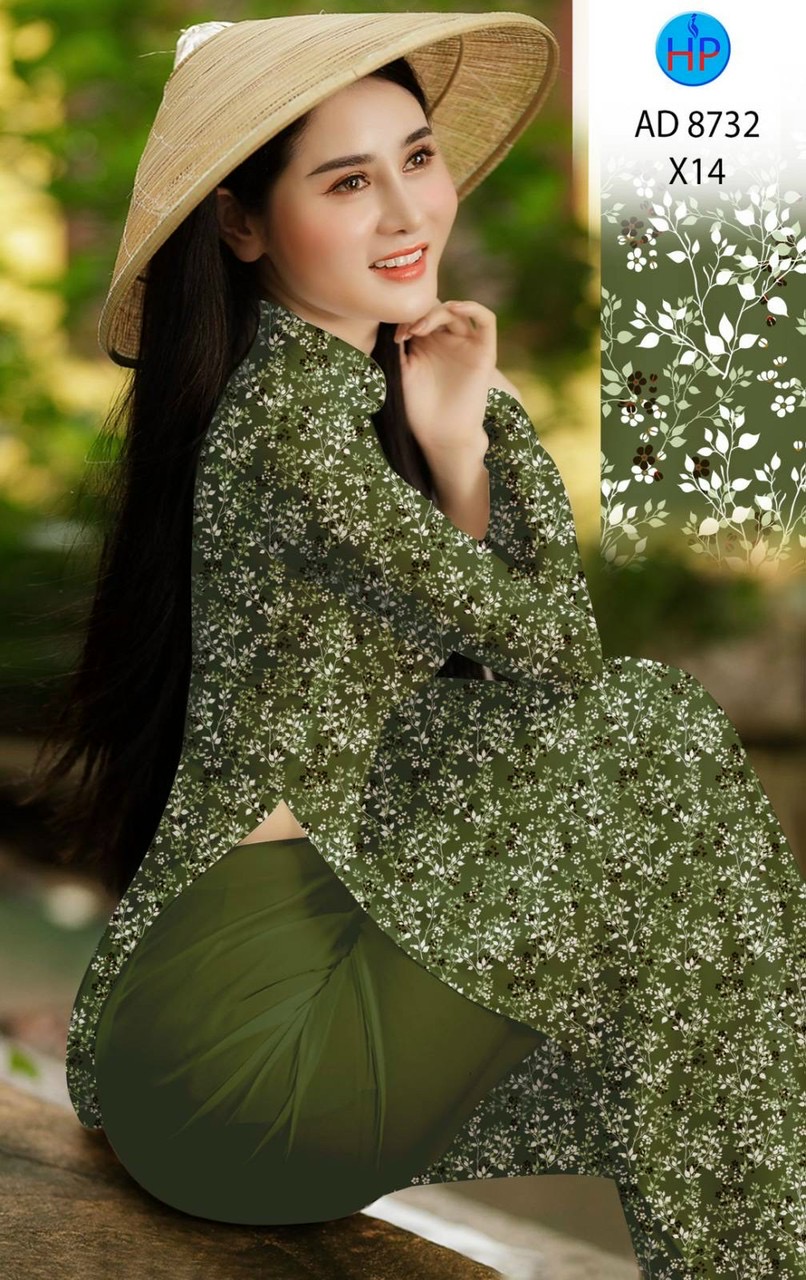 Vải áo dài hoa nhí AD 8732 - Ảnh 7
