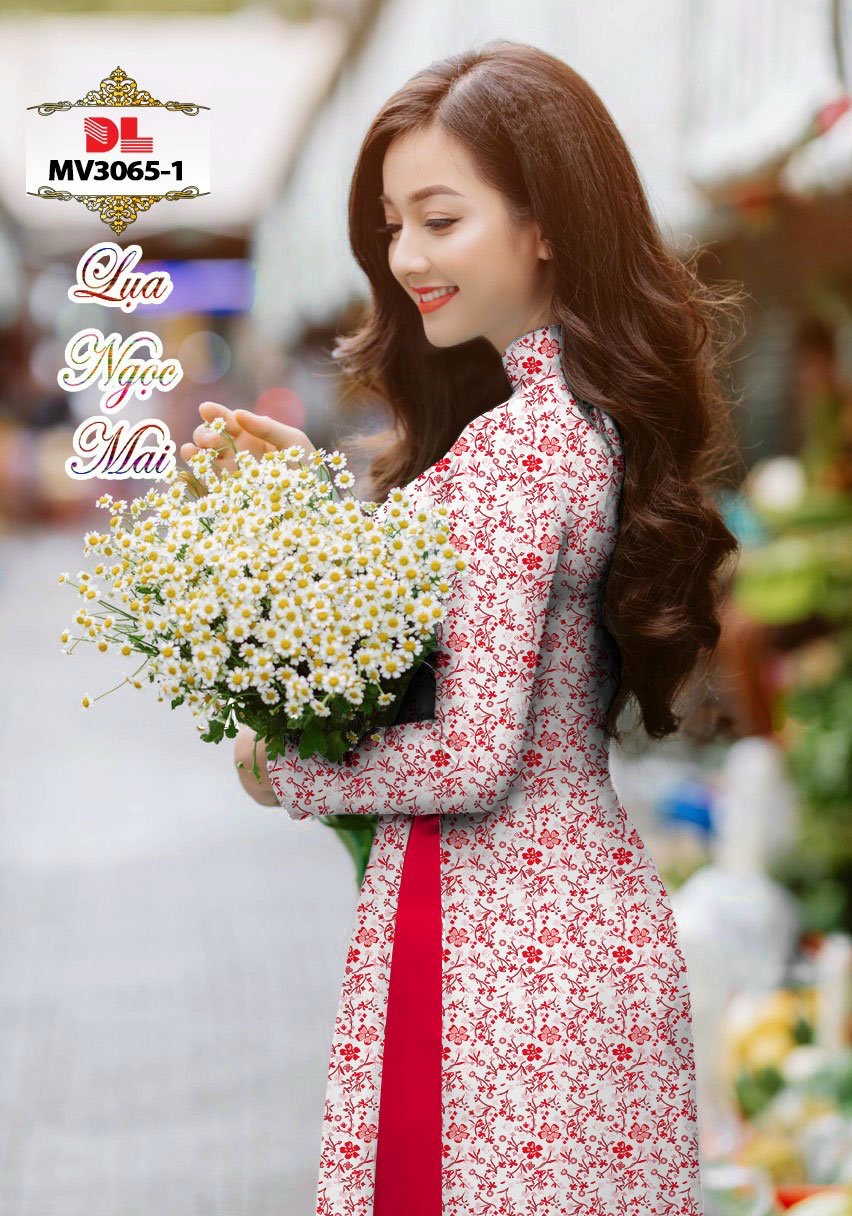 Vải áo dài hoa nhí DLmv-3065