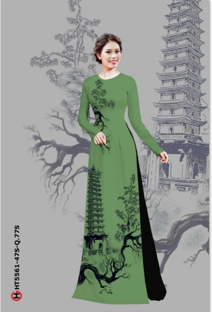Vải áo dài hoa văn Ht5561 - Ảnh 7