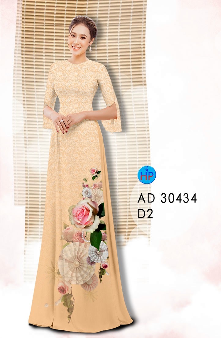 Vải áo dài hoa hồng AD 30434 - Ảnh 14