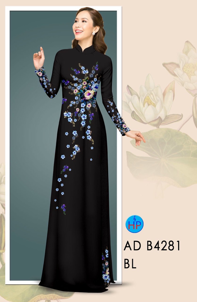 Vải áo dài hoa ngay eo AD B4281 - Ảnh 15