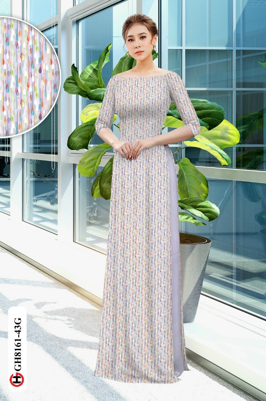 Vải áo dài hoa văn Gh8161 - Ảnh 6