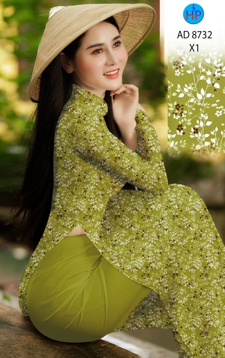 Vải áo dài hoa nhí AD 8732 - Ảnh 16