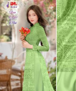 Alternative view of Vải áo dài hoa văn DL-9120