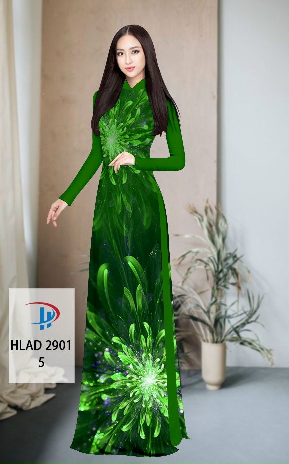 Vải áo dài hoa ảo HLad-2901 - Ảnh 13