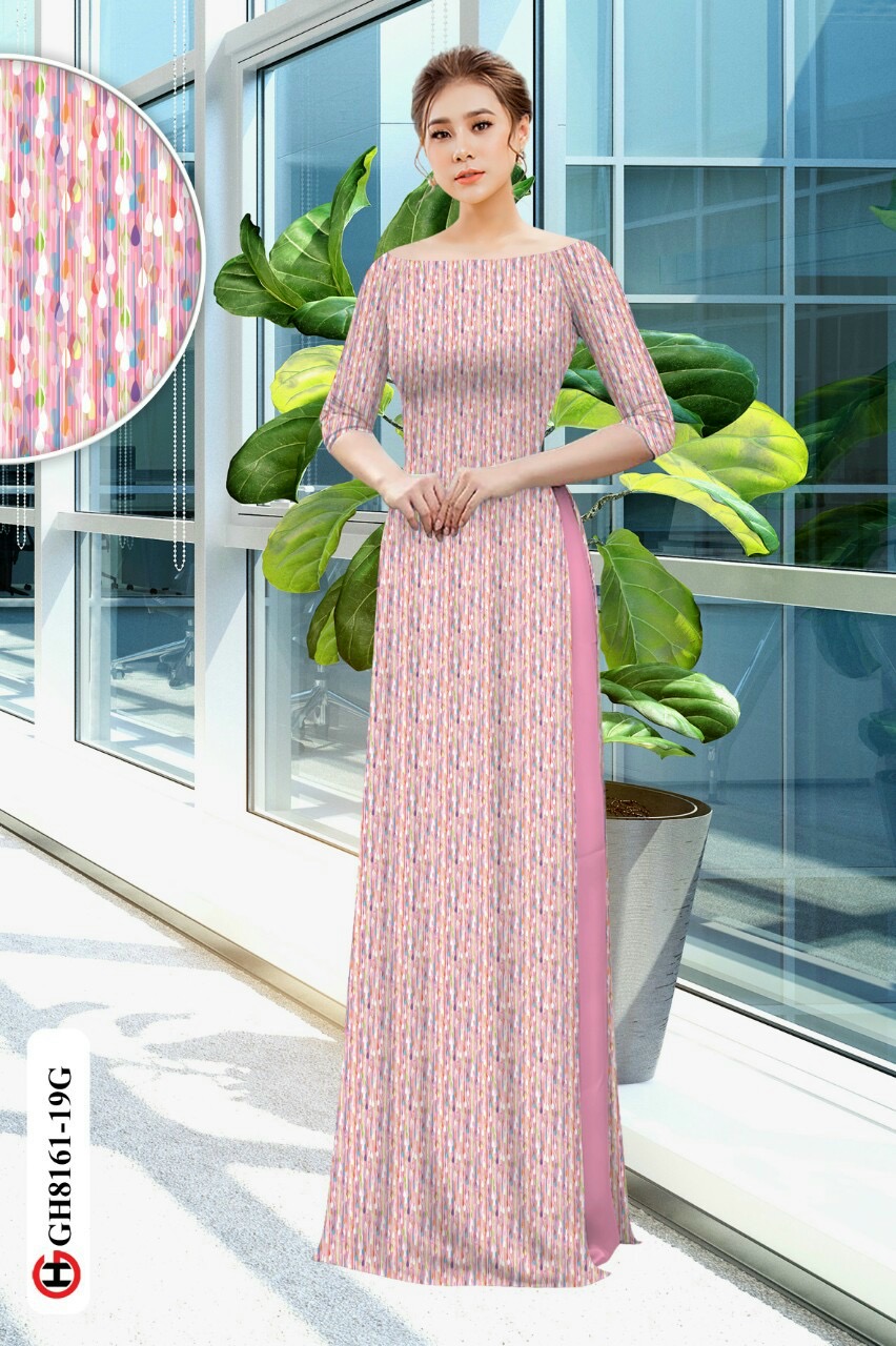 Vải áo dài hoa văn Gh8161