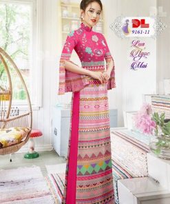 Vải áo dài hoa văn Dl-9161