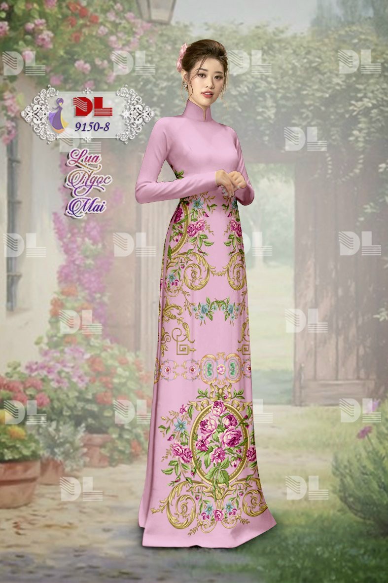 Vải áo dài hoa văn dl-9150 - Ảnh 23