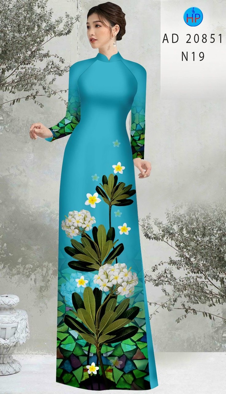 Vải áo dài hoa sứ AD 20851 - Ảnh 14