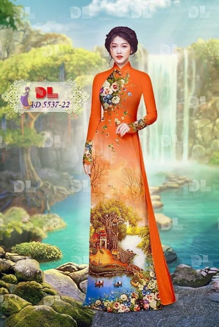 Vải áo dài phong cảnh dl-5537 - Ảnh 28