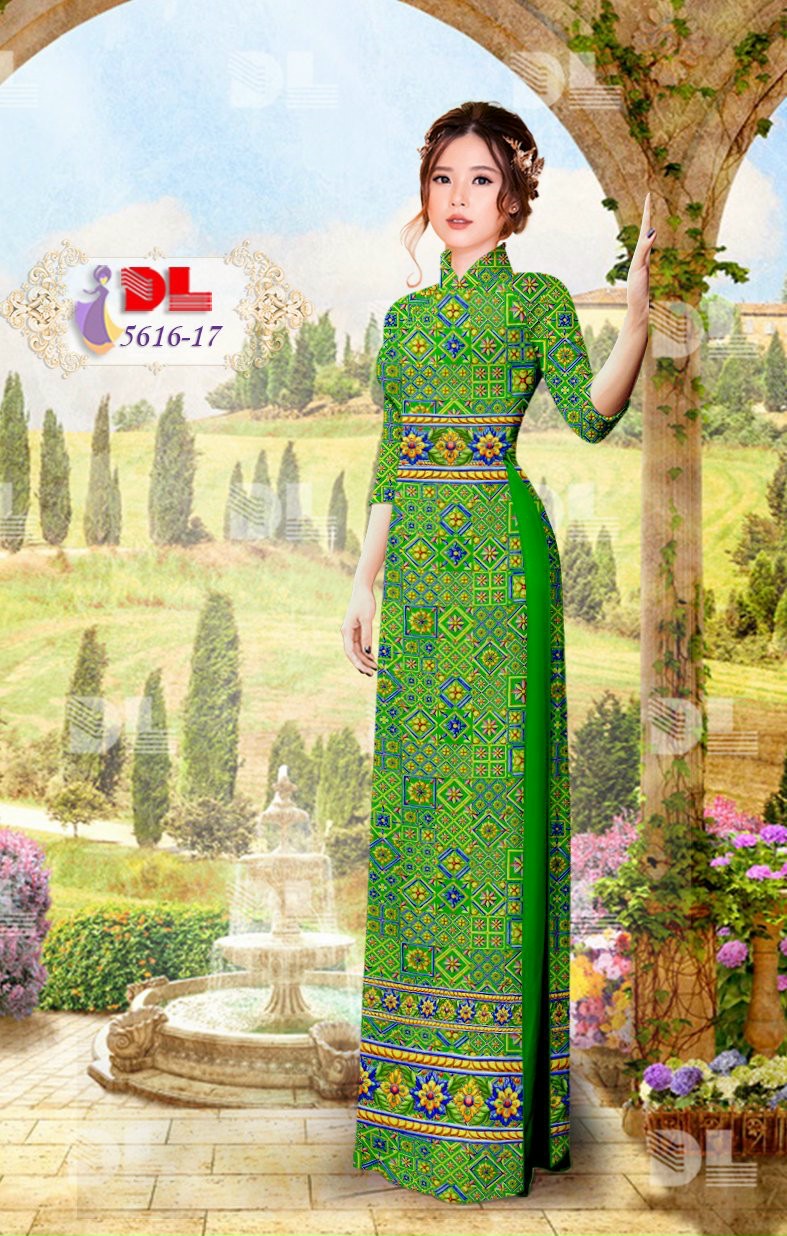 Vải áo dài hoa văn Dl-5616 - Ảnh 13