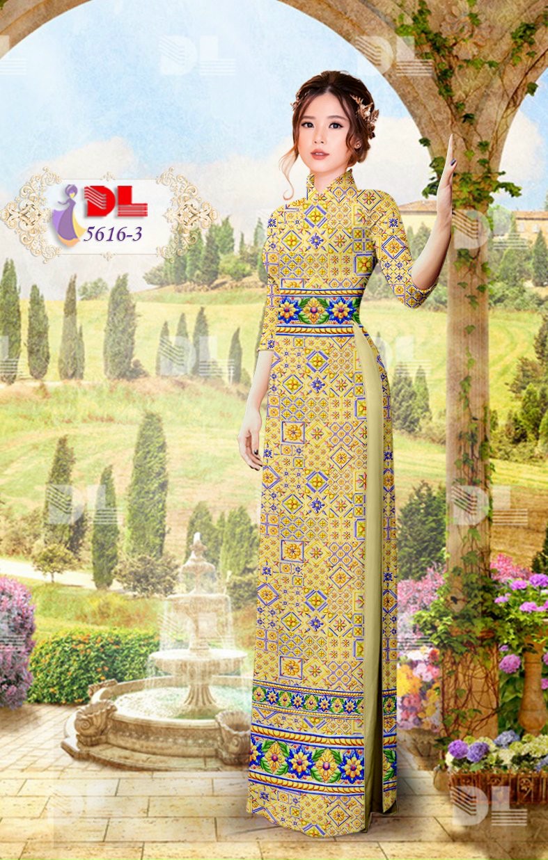 Vải áo dài hoa văn Dl-5616 - Ảnh 18