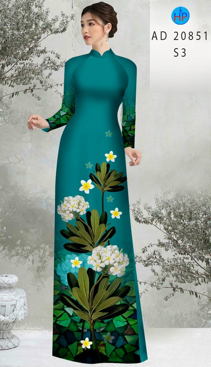 Vải áo dài hoa sứ AD 20851 - Ảnh 17
