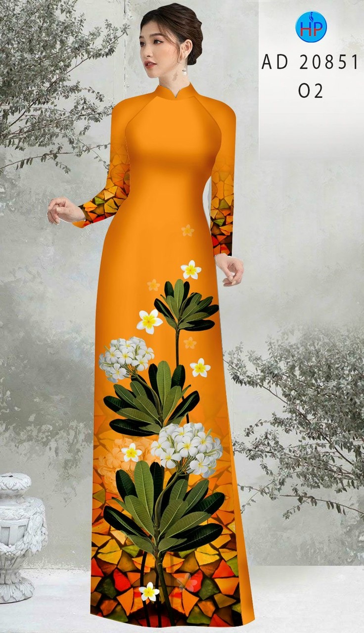 Vải áo dài hoa sứ AD 20851 - Ảnh 5