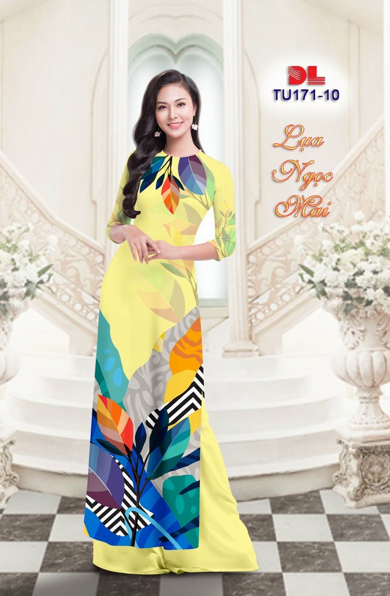 Vải áo dài chiếc lá Dltu-171
